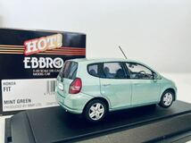 1/43 EBBRO ホンダ フィット ミントグリーン_画像2