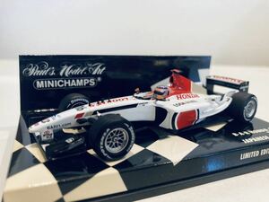 1/43 Minichamps BAR ホンダ 005 #16 佐藤琢磨 6th Japanese GP 2003