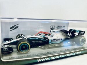 【送料無料】 1/43 Spark メルセデス AMG ペトロナス F1 W10 EQ Power+ #44 L.ハミルトン Winner Monaco GP 2019