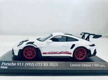 【送料無料】1/43 Minichamaps ポルシェ 911 GT3 RS (992) 2023 White with red wheels & decor_画像5