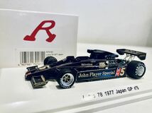 【送料無料】1/43 Reve JPS ロータス 78 #5 M.アンドレッティ Pole Potition Japan GP 1977タバコ仕様_画像1