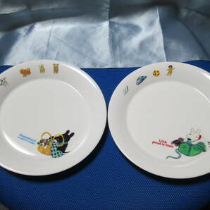 ★即決★ リサガス リサとガスパール  皿 プレート 2枚 食器 の画像1