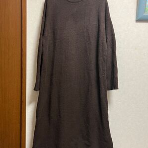 GRL グレイル ハイネック ニットワンピース ブラウン