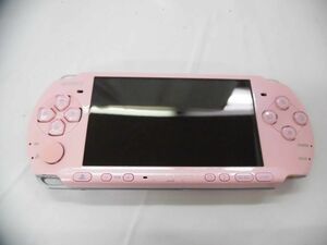 25 送60サ 1228%B11 PSP 3000 本体 ver6.61 ピンク 中古品