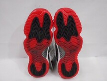 77 送80サ 1225%D12 NIKE ナイキ AIR JORDAN 11 RETRO LOW GS GYM RED 528896-160 25cm 未使用_画像3