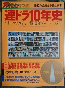 連ドラ10年史～ドラマアカデミー賞10年プレーバック～／ザ テレビジョン別冊