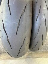 ●皮剥き走行のみ●ブリヂストン(BRIDGESTONE)●バトラックス(BATTLAX)●RS11●前後セット●検索用→CBR ZX H2 YZF S1000 GSX_画像1