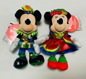 〈タグ付き〉　東京ディズニーランド　2019年夏　ミッキー&ミニー　ぬいぐるみバッジ　ぬいば セット