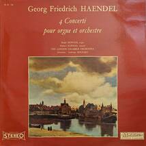 輸入LP盤 ラルフ・ダウンズ/アンソニー・バーナード/London Cham　Handel Organ協奏曲1,2,4&7番 _画像1