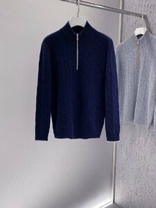 ブルネロクチネリ　BRUNELLO CUCINELLI メンズ　ニット　セーター　厚め　カシミア　秋冬新品　M-XXL　サイズ選択可能