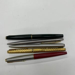 R1228/【中古品】MONTBLANC PARKER ボールペン 万年筆 585刻印 文房具 筆記用具