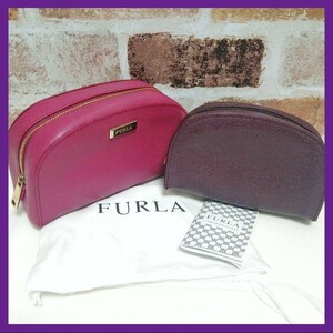 FURLA　フルラ　ミニポーチ　2点セット　ピンク　パープル　お得 