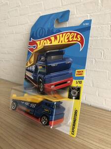 大量 処分 ホットウィール ベーシックカー ミニカー HW 謎車 ザ エンボッサー 青 積載車 HOTWHEELS THE EMBOSSER