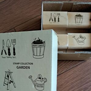 スタンプ ハンコ ガーデニング雑貨 スコップ ラダー ジョウロ