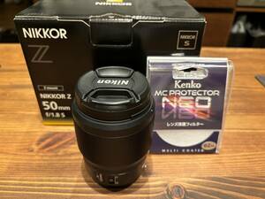 ★送料無料★美品★Nikon NIKKOR Z 50mm f/1.8 S　レンズ保護フィルター付き！