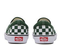 【VANS】 CLASSIC SLIP-ON VN0A7Q5D6QU GREENER PAST スリッポン 緑白系チェッカー　27.5ｃｍ_画像4