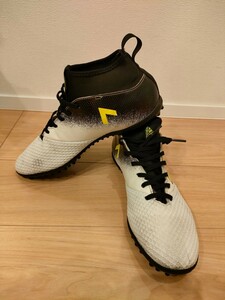 【送料無料】アディダス サッカーシューズ エース タンゴ 17.3 プライムメッシュ トレーニングシューズ 白 練習用 28cm US10 