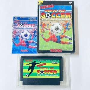 FC ファミコン ソフト テクモ　ワールドカップサッカー 箱説付 起動確認済