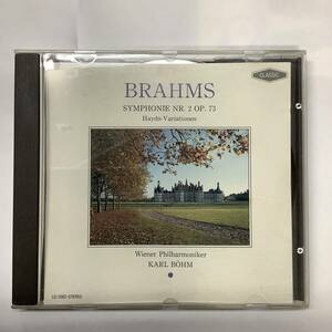 Brahms 交響曲第2番 ハイドン変奏曲 ベーム ウィーン フィル 指揮 カール ベーム 演奏 ウィーンフィル CD