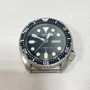 YA1 SEIKO セイコー ダイバー150M 7548-7000 デイデイト ブラック文字盤 クォーツ腕時計