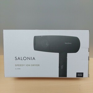 y102509t SALONIA サロニア スピーディーイオン ドライヤー ヘアドライヤー 大風量 速乾 軽量 マイナスイオン SL-013BK ブラック