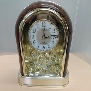 y120812t ジャンク品 CITIZEN シチズン 電波時計 置時計 4RY656 時計 インテリア 飾り時計