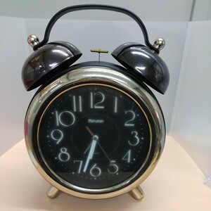 y120815t Maruman マルマン スーパーツインベル 大型目覚まし時計 QUARTZ