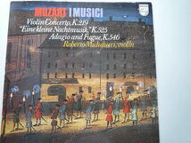 RZ40 英PHILIPS盤LP モーツァルト/ヴァイオリン協奏曲5番、セレナードK.525他 ミケルッチ/イ・ムジチ_画像1