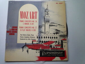 RZ87 米WM盤LP モーツァルト/ピアノ協奏曲24、27番 スコダ/プロハスカ/ウィーンSO