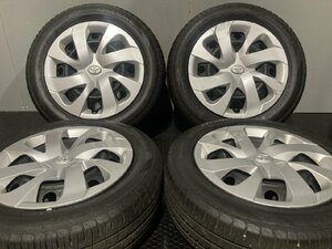 【DUNLOP EC204 185/60R15】夏タイヤ【トヨタ 170系シエンタ 純正ホイール 15インチ 5.5J5HPCD100+39】22年製 バリ溝　(TD190)