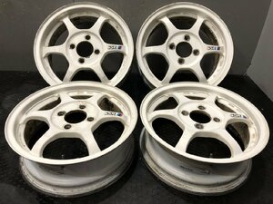 Speed star SSR Type-C スピードスター タイプC 社外ホイール 14インチ 4本 5J4HPCD100+45 ホワイト 希少 軽量　(VHO548)