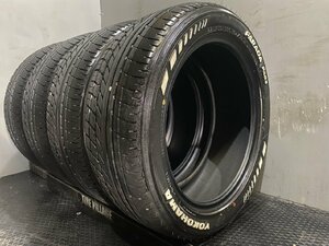 走行短め 22年製 YOKOHAMA PARADA PA03 225/50R18C 107/105H 18インチ 夏タイヤ 4本 ホワイトレター キャラバン ハイエース等　(TH005)