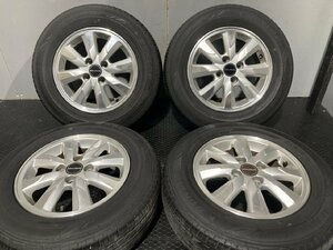 【DUNLOP EC204 185/70R14】夏タイヤ【HONDA モデューロ フリード 純正OPホイール 14インチ 5.5J4HPCD100+50】19年製 バリ溝　(MTC451)