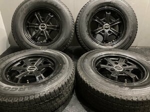 【GOODYEAR ICENAVI CARGO 195/80R15 107/105L LT】スタッドレス【DELF 15インチ 6J6HPCD139.7+33】20年製 200系ハイエース等　(VTL002)