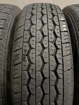 BS BRIDGESTONE ECOPIA RD613 STEEL 195/80R15 103/101N LT 15インチ 夏タイヤ 4本 22年製 バリ溝 キャラバン ハイエース等　(TF250)_画像3