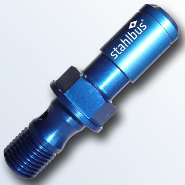 STAHLBUS ワンウェイバルブ内臓バンジョーボルト M10x1.0x19mm アルマイト仕様(ブルー)(検索用 BMW, DUCATI, MV AGUSTA)