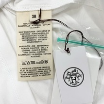 8691 未使用 エルメス コットン Tシャツ トップス ホワイト_画像7