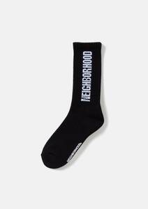 NEIGHBORHOOD CI LOGO SOCKS BLACK / ネイバーフッド ソックス 靴下 231WINH-UWM03 2023SS