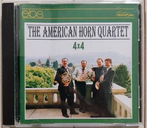 American Horn Quartet（アメリカンホルンカルテット）: 4 X 4（ヒンデミット：ソナタ、バーンスタイン：ウェストサイド物語　他）