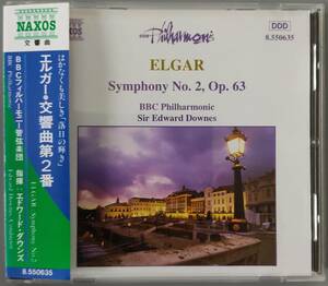 【NAXOS】エルガー：交響曲第2番／エドワード・ダウンズ指揮、BBCフィルハーモニー管弦楽団