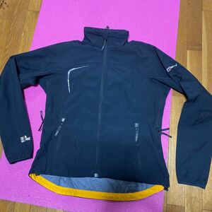 ◆berghaus バーグハウス 34117 ウインドストッパーシェル レディース12号サイズ ブラック USED美品◆薄手ソフトシェル