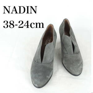 MK3334*NADIN*ナディン*レディースパンプス*38-24cm*グレー