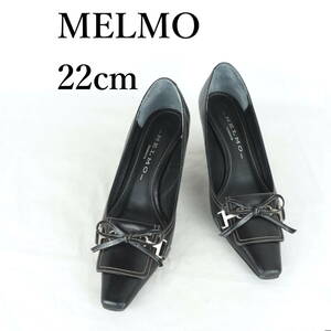 MK3390*MELMO*メルモ*レディースパンプス*22cm*黒