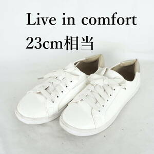 MK3765*Live in comfort*リブインコンフォート*レディーススニーカー*23cm相当*白