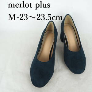 MK3856*merlot plus*メルロープリュス*レディースパンプス*M-23〜23.5cm*ネイビー*