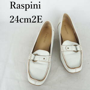 MK3878*Raspini*ラスピーニ*レディースローファー*24cm2E*白