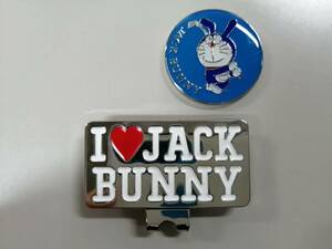 JACK BUNNY ジャックバニー どらえもん ゴルフマーカー ブルー