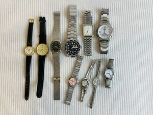 kmc09▼腕時計 メンズ レディース ジャンク品 現状渡し 10点おまとめ SEIKO.CITIZEN.CASIOなど▼