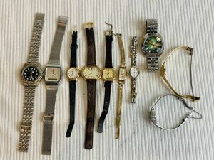 kmc06▼腕時計 メンズ レディース ジャンク品 現状渡し 10点おまとめ SEIKO.CITIZEN.CASIOなど▼