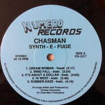 LP 自主盤メロウ・ファンク~エレクトロ・ポップ CHASMAN/SYNTH-E-FUGE[US盤:'89年唯一作(19年NUMEROリイシュー):シュリンクw/HYPE STICKER]_画像3